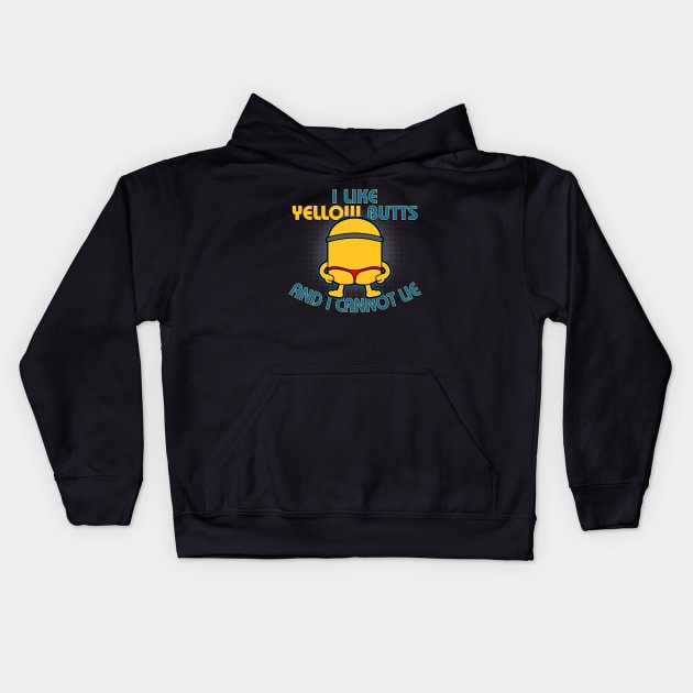 Funny Naughty 90's HIphop Rap Big Butts Meme Kids Hoodie by BoggsNicolas